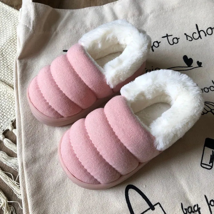 Candy Color Children Cotton Slippers Indoor And Outdoor Home Shoes Boys Girls - Enfance-Heureuse
