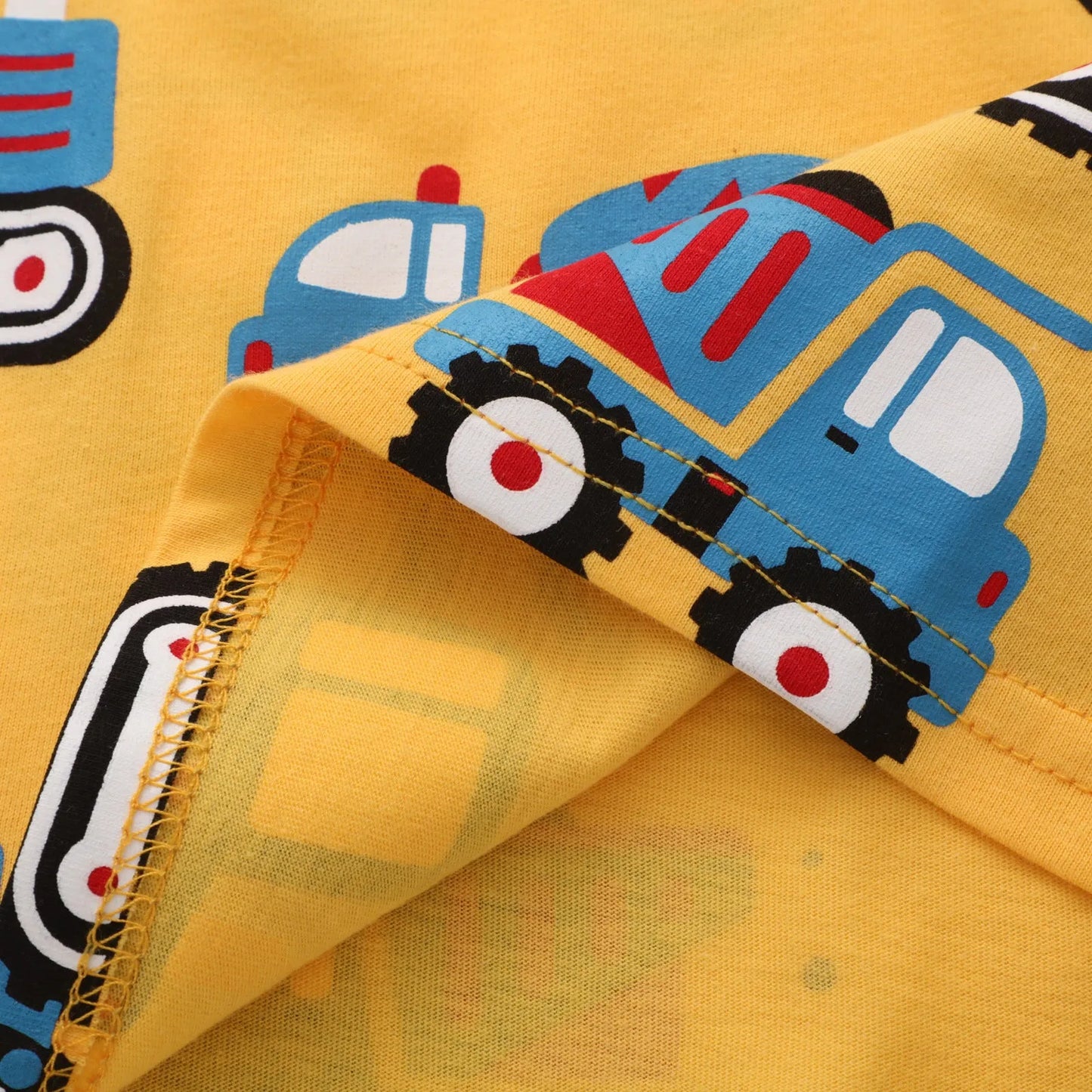 Boys' Creative Cartoon Print Short Sleeves - Enfance-Heureuse