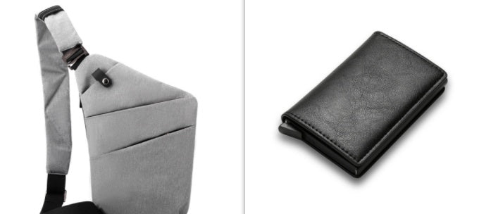 Sacs de poitrine en toile pour hommes et femmes, portés sur une épaule