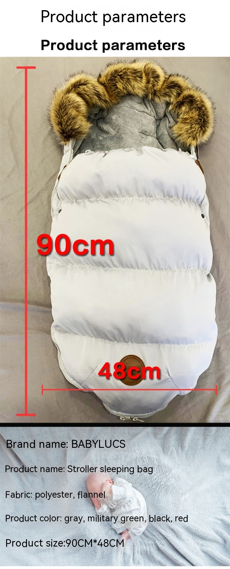 Baby Stroller Sleeping Bag Stroller Accessories - Enfance-Heureuse